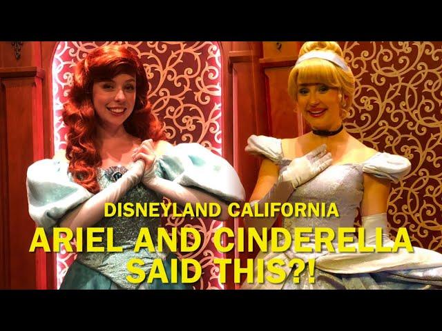 Ariel and Cinderella Said THIS?! The Most Magical Meet and Greet at Disneyland! #disney