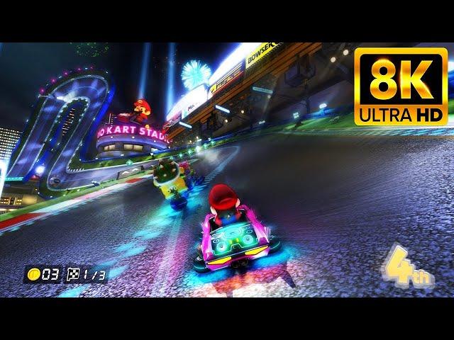 Mario Kart 8 Cemu Emulator PC in 2021 Ray Tracing Global Illumination & Reflections | RTX 3090