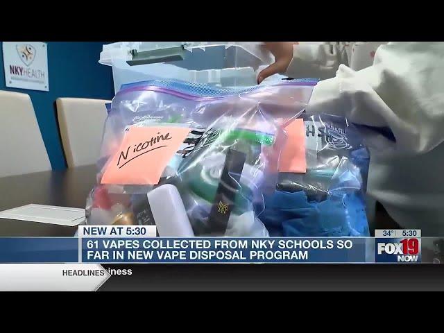 61 vapes collected from NKY schools so far in new vape disposal program