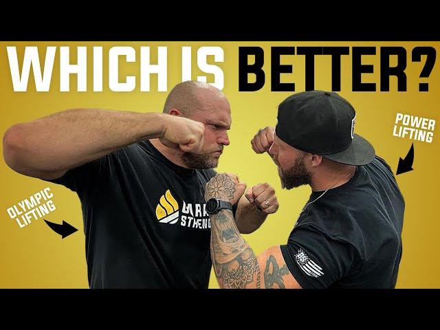 Powerlifting vs Olympic Lifting - Phil Daru Vs. Dane Miller