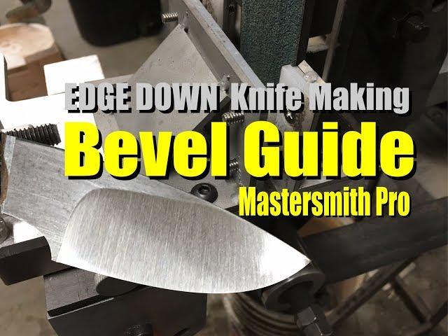 How to use the Mastersmith Pro Edge Down Knife making Bevel grinding Jig