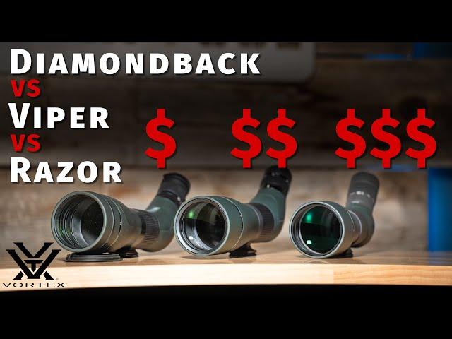 Budget Spotting Scope vs. High-End: Vortex Diamondback, Viper, and Razor Head-to-Head Comparison