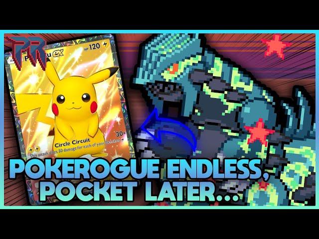 WE'RE BACK ON POKEROGUE ENDLESS MODE GRINDING, PLAYING TCG POCKET LATER...