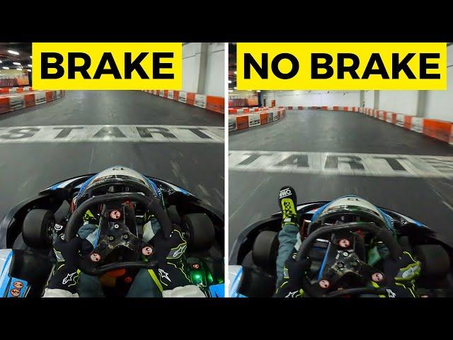 BRAKE vs NO BRAKE Indoor Karting Experiment