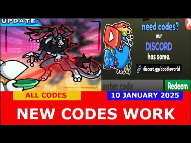 *NEW CODES* [NEW WINTER DOODLE] Doodle World ROBLOX | ALL CODES | JANUARY 10, 2025