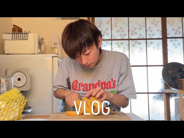 vlog. Ordinary daily life (Tokyo gourmet tour. Pinot Radio. Summer donburi. BODUM French Press)