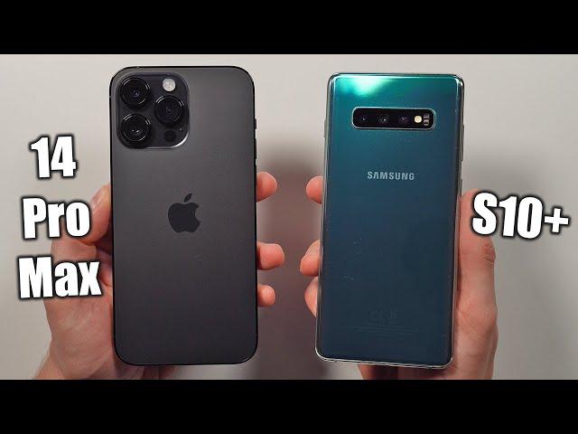 iPhone 14 Pro Max vs Samsung S10 Plus  Speed Test