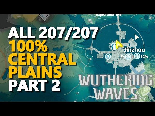 Central Plains 100% Exploration All Supply Chests Wuthering Waves PART 2