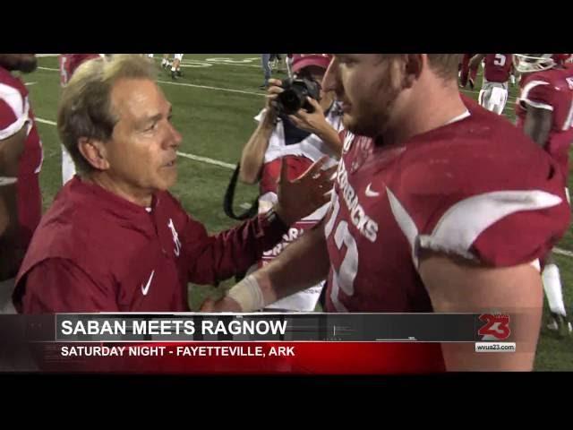 SABAN SEEKS OUT ARKANSAS PLAYER AFTER FATHER DIES