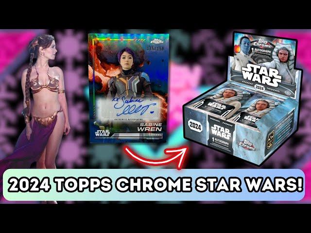 2024 TOPPS CHROME STAR WARS HOBBY BOX REVIEW! (Big Auto!)