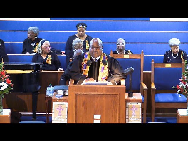 New Gethsemane Baptist Church, Sunday, February 9, 2025, Rev. Jeffrey Hickson Preaching From Exo 17.
