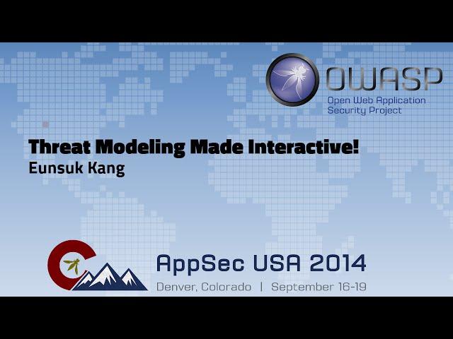 Threat Modeling Made Interactive - OWASP AppSecUSA 2014