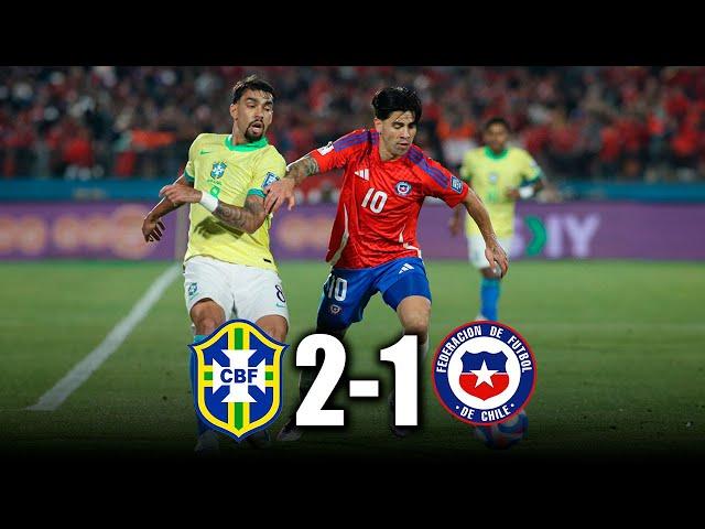 CHILE vs BRASIL 1-2 | GOLES y RESUMEN del PARTIDO | ELIMINATORIAS SUDAMERICANAS