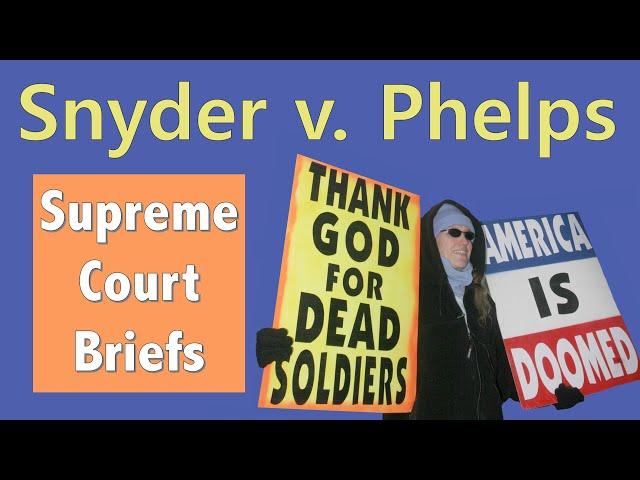 Protecting Extreme Speech | Snyder v. Phelps