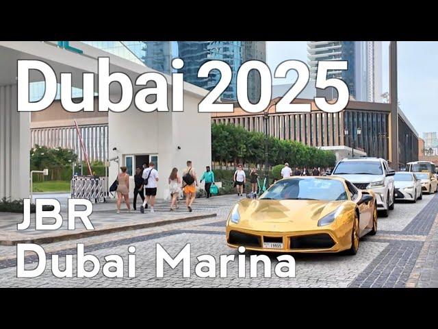 Dubai 2025 [4K] Amazing Dubai Marina, JBR Walking Tour 