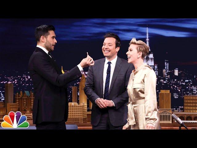 Scarlett Johansson Gets a Special Magic Trick from Dan White