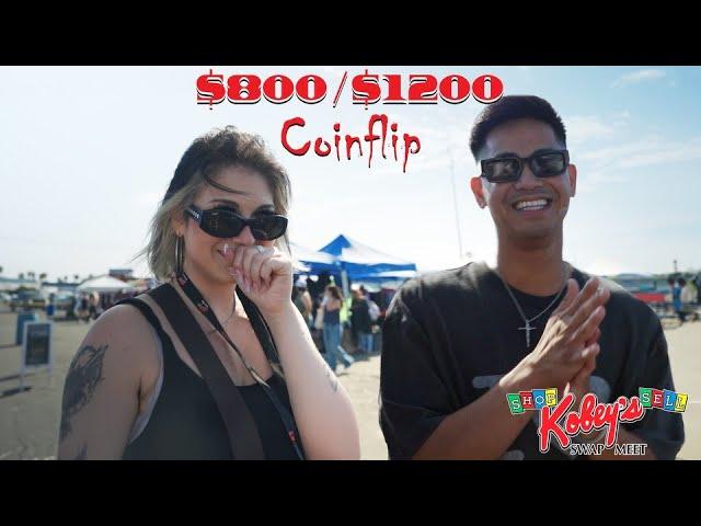 INSANE COIN FLIPS AND CASH OUTS AT KOBEYS SWAP MEET !! (part 1)