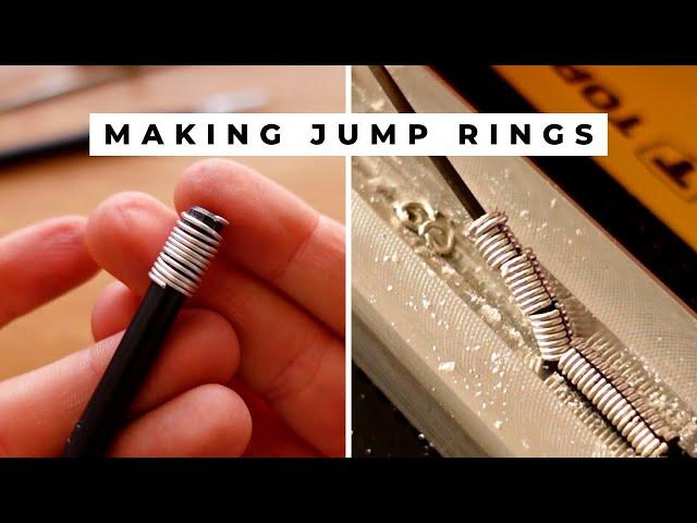 How to make jump rings for jewelry making - two easy ways! Tutorial