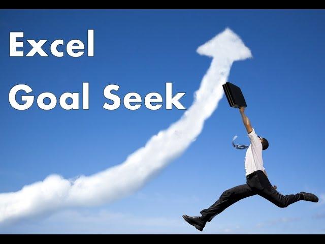 Use Excel Goal Seek, to apprehend business forecasts and targets