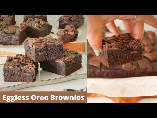 Eggless Oreo Brownies Recipe | Easy Chocolate Oreo Brownies | World Chocolate Day-7th July- Special