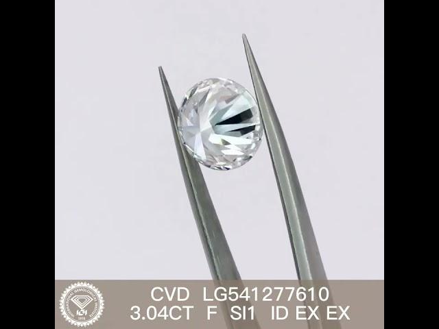 3.04CT F cvd man made diamond si1 loose lab diamond factory price