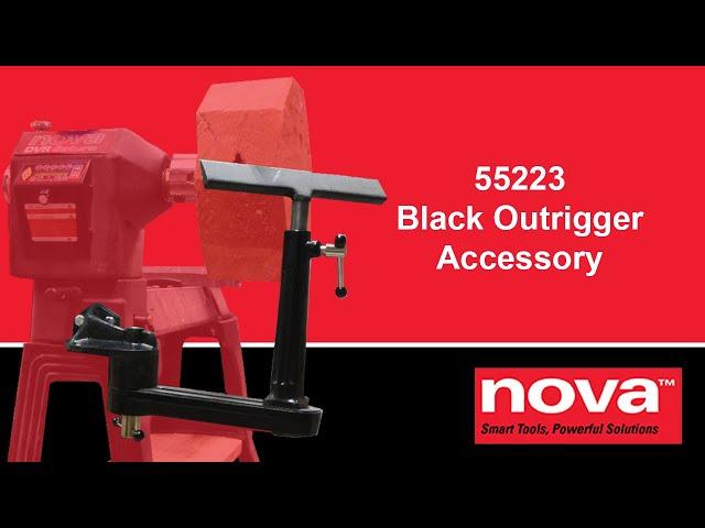 NOVA 55223 Black Outrigger Accessory for Woodturning Lathes