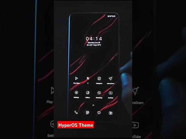 Customize HyperOS Like a PRO | Poco x6 pro | dark minimal #hyperos #pocox6pro #theme #wallpaper