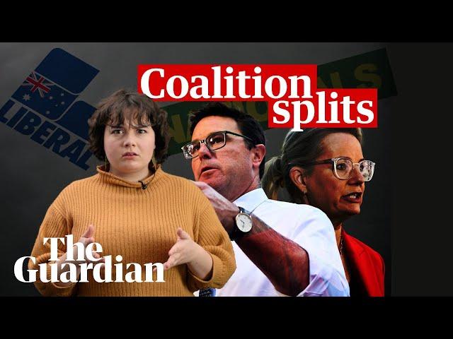 Coalition split: the Nationals are breaking up with the Liberal party after election defeat