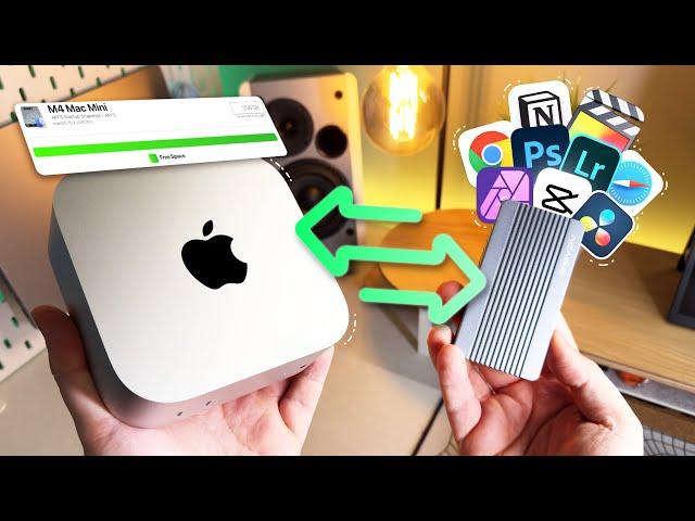 Free Up Space on Your M4 Mac Mini: Install & Move Apps to an External SSD!