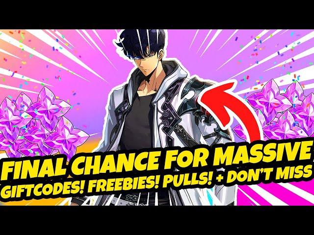*FINAL CHANCE FOR MASSIVE GIFT CODES, FREEBIES & SUMMONS!* DON'T MISS THESE! (Solo Leveling Arise