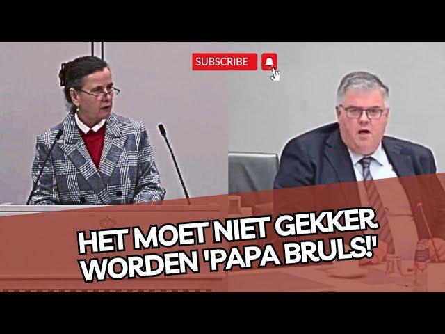 Hilarisch: PVV'er Faber SLO0PT Burgemeester 'papa Bruls!' Voorzitter grijpt in!