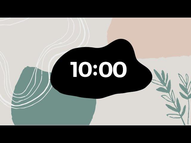 Relaxing 10 Minute Timer with Calm Music