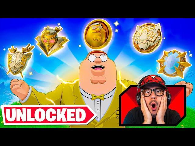 Unlocking The *GOLD* PETER GRIFFIN in Fortnite!