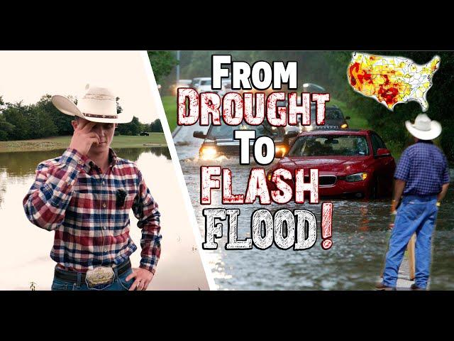 From (DROUGHT!) To (FLASH!) Flood ~ 1 Foot of RAIN In 24 HOURS! | RECORD Rain in Texas!