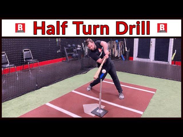 Hit More Line Drives with Half Swings | Half Turn Drill