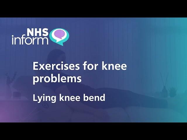 Lying knee bend