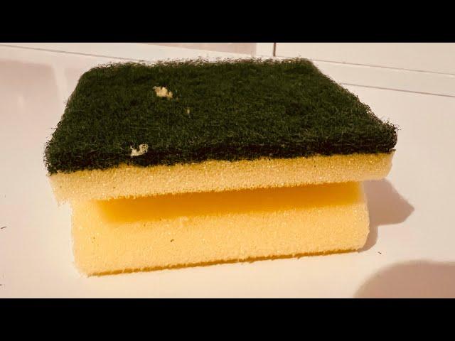 ASMR | Jelly (mouthwash) Kitchen Sponge Gauntlet Rubbing, Scour Off and rip, Jelly Chewing