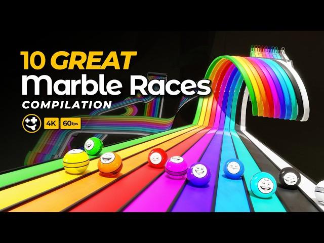 10 Great Marble Races: Back-to-back compilation  | #marbles #marblerun #marblerace #asmr #sensory