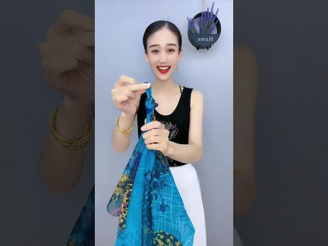 Tie tips Tie a Silk scarf 小窍门，丝巾系法