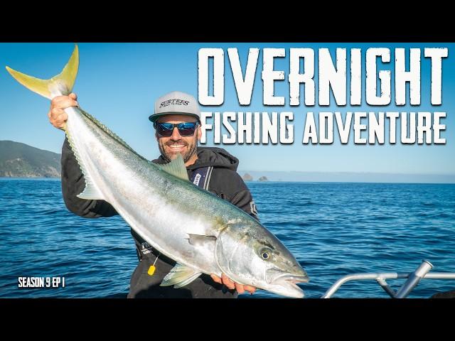 Camping on the boat! Is this fishing paradise? 4 yellowtail kingfish landed. S9 EP1 - Coromandel