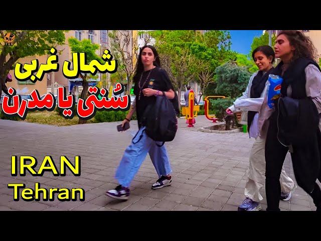 IRAN -Walking Tour on West of Tehran 2024 in Saadat Abad - Iran Travel vlog walk 4k