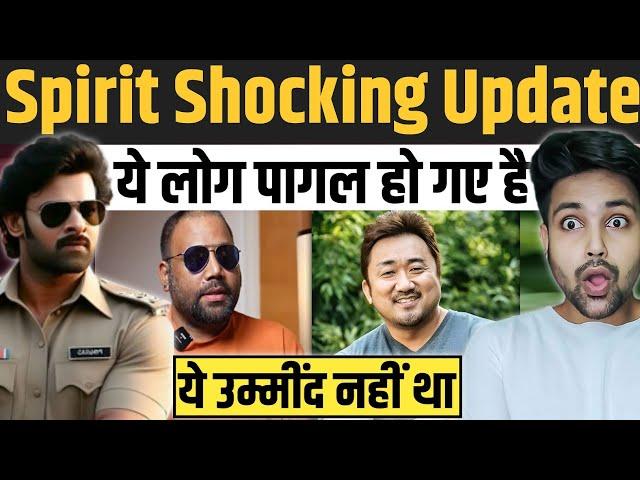 Spirit - Sandeep Reddy Vanga Shocking Statement | Prabhas | Ma Dong Seok