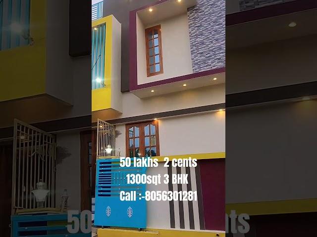 50 lakhs budget  3 3bhk 1300 sqt Indian properties Nagercoil 8056301281 #budgetflats #beautifulflat