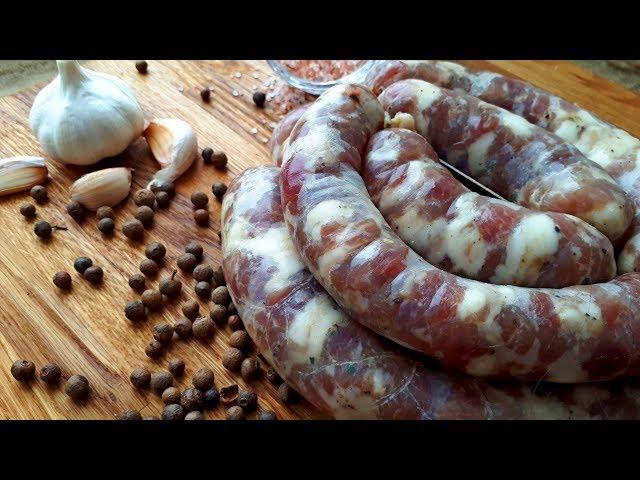 Homemade Ukrainian Sausage with Garlic. Homemade Pork Sausage Recipe.