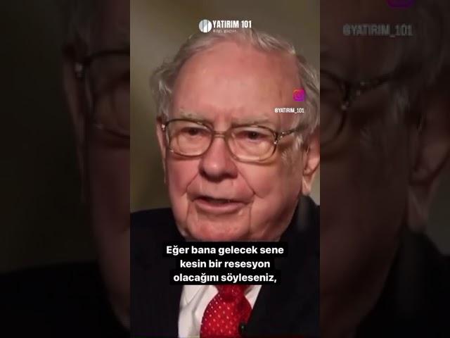 Resesyon ihtimali konuşulurken, W.Buffet'ın resesyonda nasıl bir strateji izleyeceğini hatırlayalım