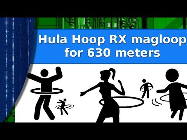 Ham Radio - 630 meter band RX magloop in a hula hoop