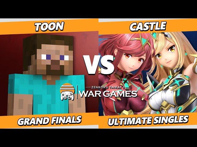 Zenkoku Taikai 3 GRAND FINALS - Toon (Steve) Vs. Castle (Pyra Mythra) Smash Ultimate - SSBU