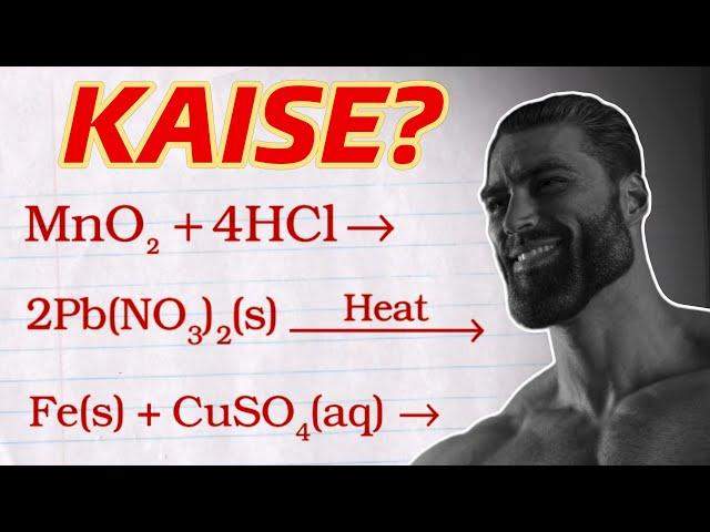 Class 10How to find PRODUCT of any chemical reaction?