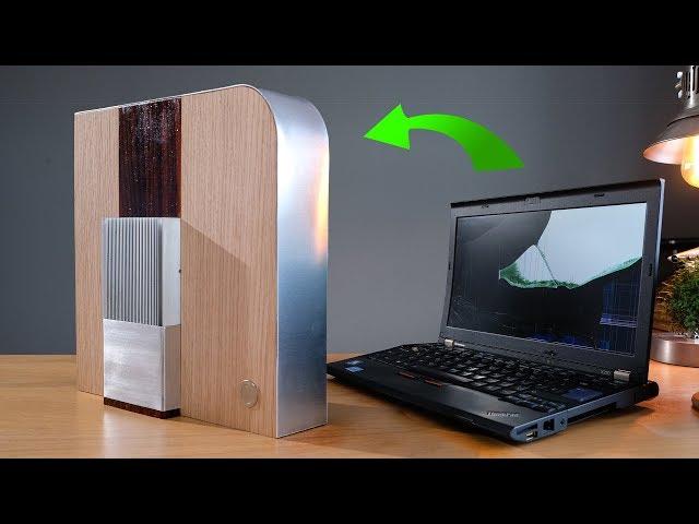 Transform a laptop into a stunning desktop media PC (for CHEAP)