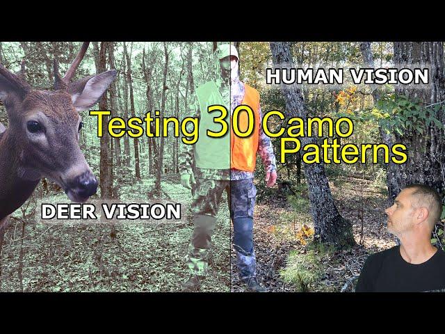 Simulated Deer Vision - Testing 30 Hunting Camo Patterns LARGEST COMPARISON